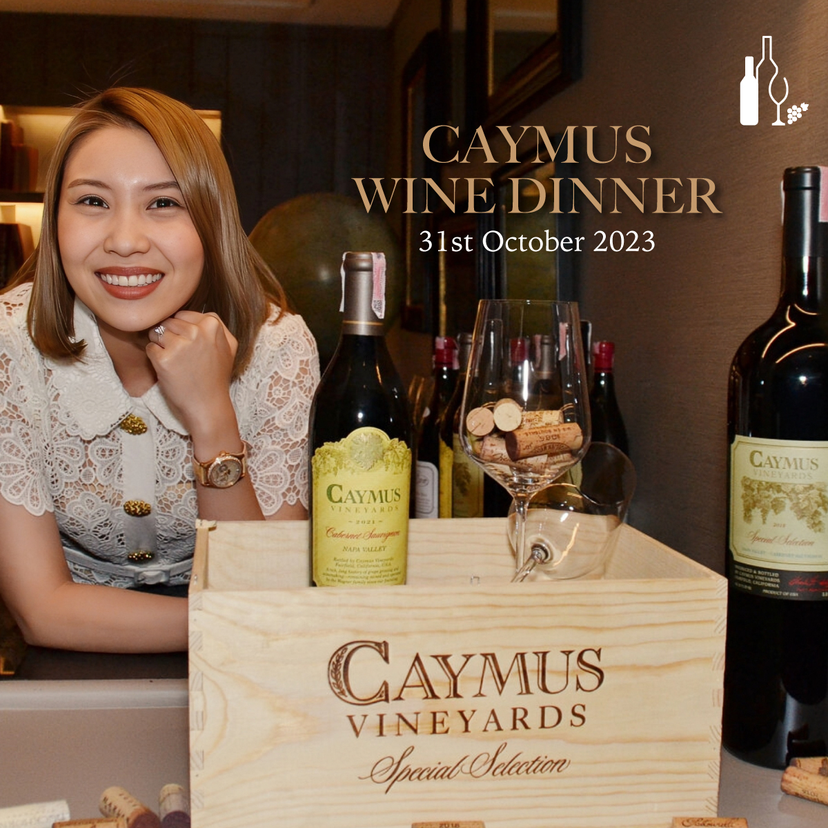 Universal Fine Wine and Spirits | UFWS | Wine | ไวน์นำเข้า | Caymus | Caymus Vineyard | Caymus Wine Dinner 