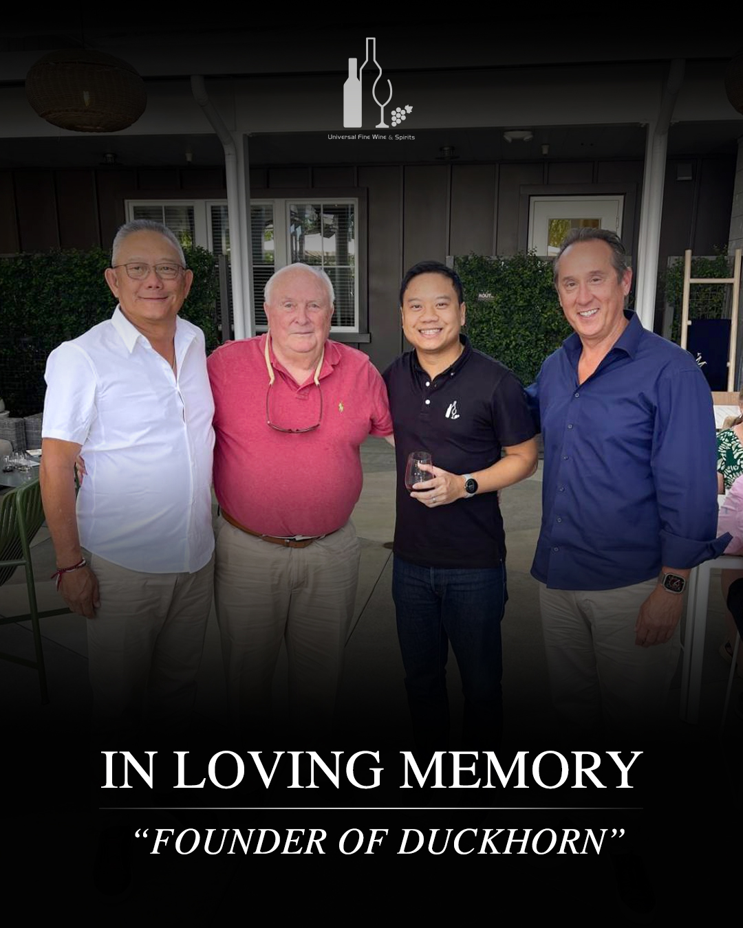 IN LOVING MEMORY FOUNDER OF DAN DUCKHORN